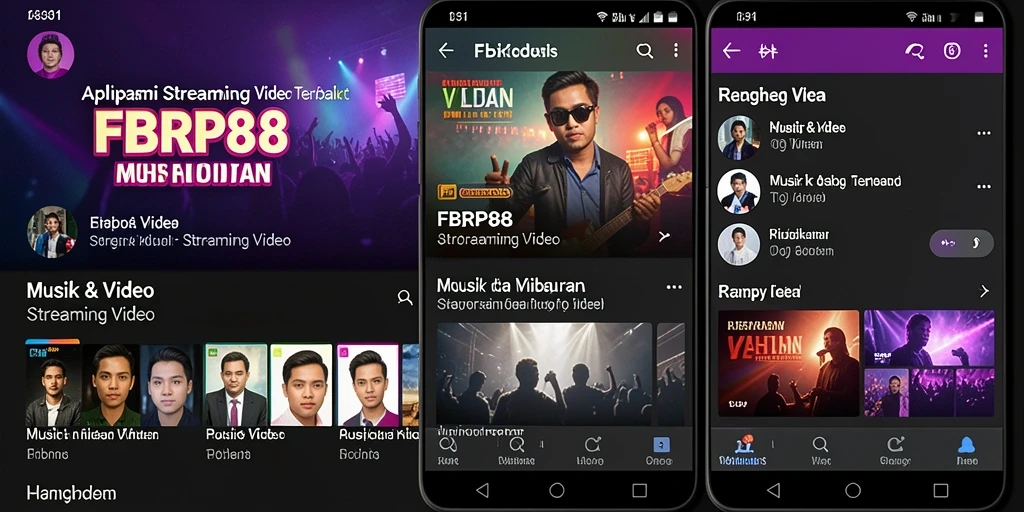 Antarmuka FBRP88 yang menyenangkan untuk streaming musik dan video.