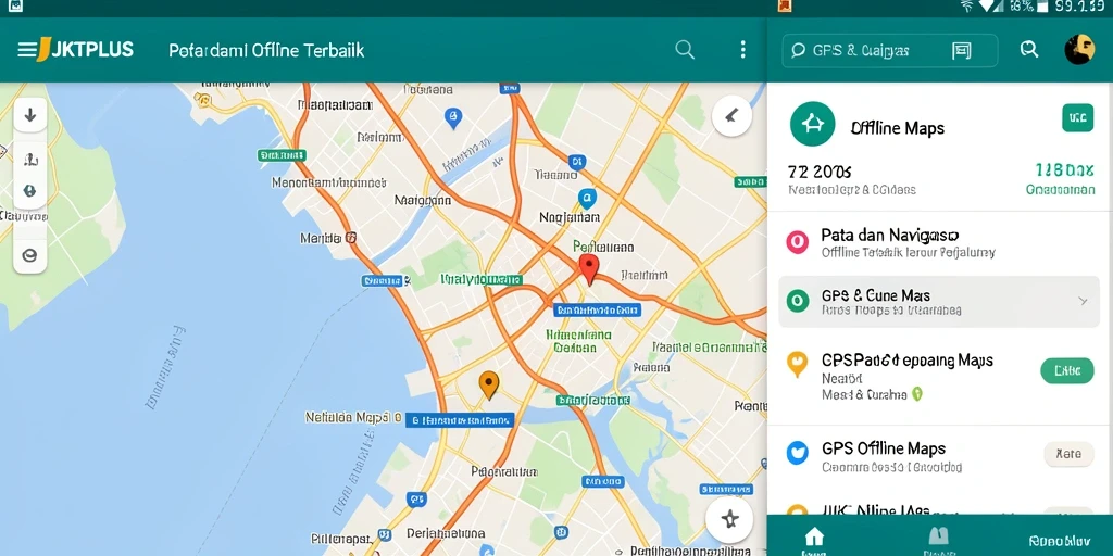 Tampilan antarmuka pengguna JKTPLUS yang sederhana dan informatif.