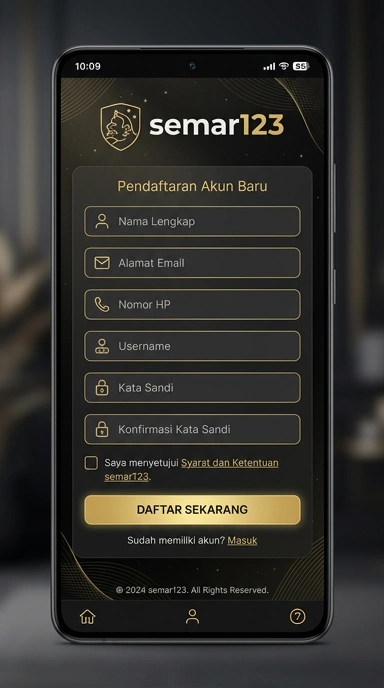 Panduan Registrasi Akun baru semar123 untuk Pengguna Android